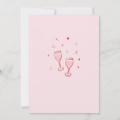 Invitation Père Noël Ho Ho Hos Amies amusantes Fête de Noël (Dos)