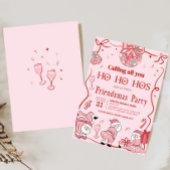 Invitation Père Noël Ho Ho Hos Amies amusantes Fête de Noël