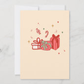 Invitation Père Noël Hos Amies amusantes Fête de Noël (Dos)