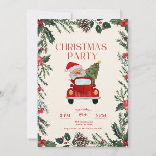 Invitation Père Noël Joyeux Noël