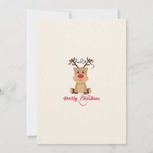 Invitation Père Noël Joyeux Noël (Dos)