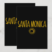 Invitation Père Noël Monica Dessin de Sun Amber Impression (Devant / Derrière)