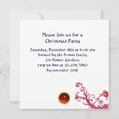 INVITATION PÈRE NOËL MUSICALE ET SNOWMAN XMAS NIGHT PARTIE (Dos)