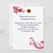 INVITATION PÈRE NOËL MUSICALE ET SNOWMAN XMAS NIGHT PARTIE (Dos)