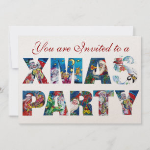 INVITATION PÈRE NOËL MUSICALE ET SNOWMAN XMAS NIGHT PARTIE