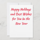 Invitation Père Noël, NOEL Naissance du Christ (Dos)