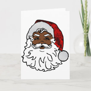 Invitation Père Noël noir africain de Noël