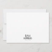 Invitation Père Noël noir drôle et mignon qui danse à la fête (Dos)