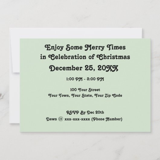 Invitation Père Noël Paws - Crystal the Husky Dog Christmas (Dos)