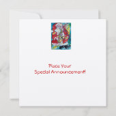 Invitation PÈRE NOËL & SAX, NOËL PARTY Gold Metallic (Dos)