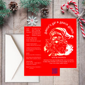 Invitation Père Noël Sip & Snack Soiree Christmas Party