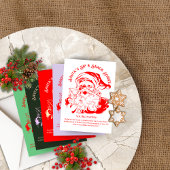 Invitation Père Noël Sip & Snack Soiree Christmas Party