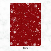 Invitation Père Noël Sleigh & Snowflakes