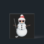 Invitation Père Noël Snowman Golf Ball Christmas Golfer Cadea<br><div class="desc">Père Noël Snowman Golf Ball Christmas Golfer Cadeau</div>