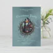 Invitation Père Noël sombre des ombres – Squelette de Noël go (Debout devant)