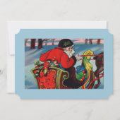 Invitation Père Noël victorienne (Devant)