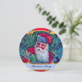 INVITATION PÈRE NOËL VINTAGE CHRISTMAS PARTI (Debout devant)