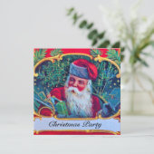 INVITATION PÈRE NOËL VINTAGE CHRISTMAS PARTI (Debout devant)