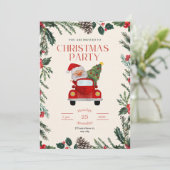 Invitation Père Noël xmas Dinner Party Noël Jingle et Mingle (Debout devant)