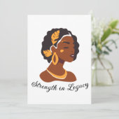 Invitation Perfect for Black History Month 2026 celebration (Debout devant)