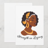 Invitation Perfect for Black History Month 2026 celebration (Devant / Derrière)