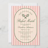 Invitation Perfect Match Tennis Bridal Shower (Devant)