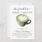 Invitation Perfect Matcha Sage Green Coffee Bridal Shower (Devant)