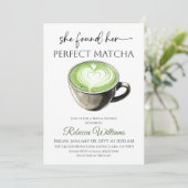 Invitation Perfect Matcha Sage Green Coffee Bridal Shower (Debout devant)