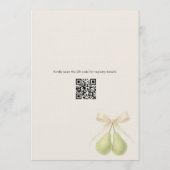 Invitation Perfect Pair Bow QR Code Bridal Shower (Dos)