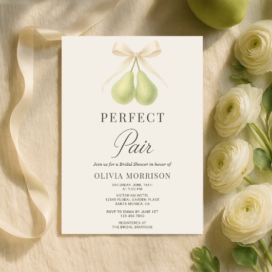 Invitation Perfect Pair Bridal Shower
