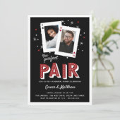 Invitation Perfect Pair Casino Theme Rehearsal Dîner (Debout devant)