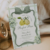 Invitation Perfect Pear Pair Sage Green Bridal Shower