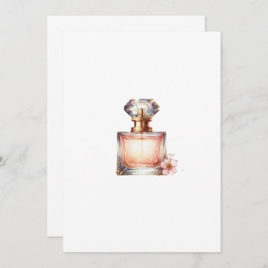 Invitation perfum letter  (Devant / Derrière)