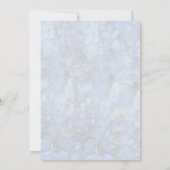 Invitation Périwinkle Blue Hydrangeas Fleurs Mariage (Dos)