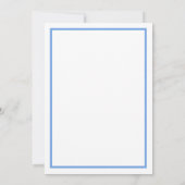 Invitation Périwinkle Blue Hydrangeas LOVE Mariage (Dos)