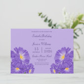 Invitation Periwinkle Decoration 60th Birthday (Debout devant)