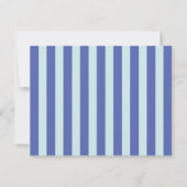 Invitation Periwinkle & Icy Blue Wavy Border Note Card (Dos)