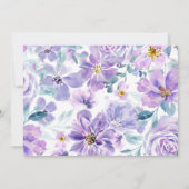 Invitation Periwinkle Lilac Peony Seras-Tu Ma Servante D'Épou (Dos)