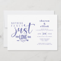 Périwinkle Nothing Fancy Just Love Mariage