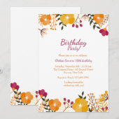 Invitation Perky Borders (Devant / Derrière)