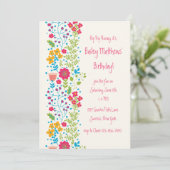 Invitation Perky Floral Border (Debout devant)