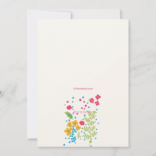 Invitation Perky Floral Border (Dos)