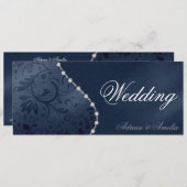 Invitation Perle de Mariage (Devant / Derrière)