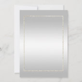 Invitation Perle Gemme & Paillettes & Argent 1ers Noces (Dos)