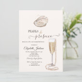 Invitation Perles & Crème de Prosecco Coquillages (Debout devant)