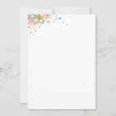 Invitation Perles de pêche et Fête des mariées de poursuites (Dos)