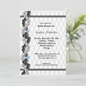 Invitation Perles, Diamants Et Pêche Imprimés (Debout devant)