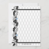 Invitation Perles, Diamants Et Pêche Imprimés (Dos)