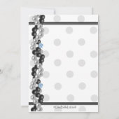 Invitation Perles, Diamants Et Pois (Dos)