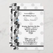 Invitation Perles, Diamants Et Pois (Devant / Derrière)